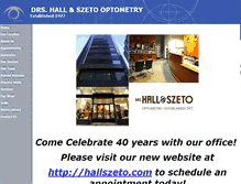 Tablet Screenshot of hallszeto.optometry.net